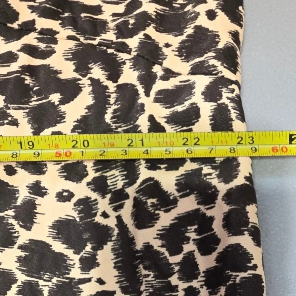 Anthropologie Womens 2X Elyse Leopard Print Bias Midi Slip Dress